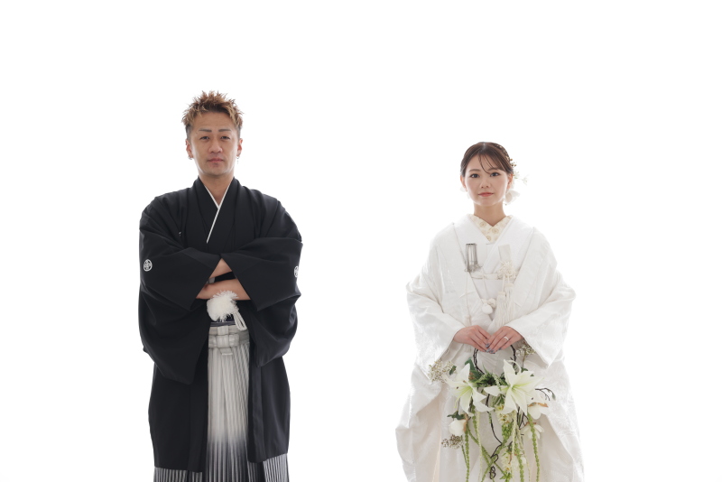 お二人ならんで撮影スタート♪