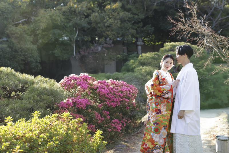 スタジオエミュ_庭園で撮影できる