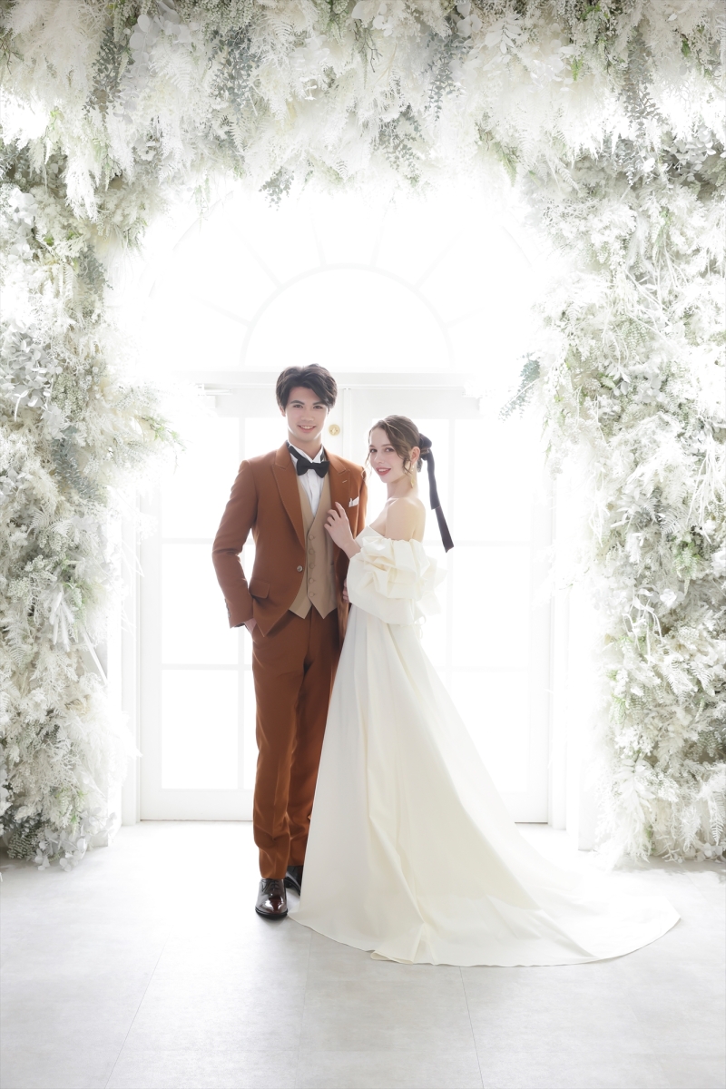 自然光が美しいボタニカル背景