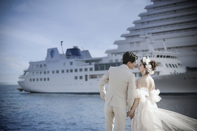 【直近予約可】洋装1着　昼ロケ＆スタジオ撮影プラン（試着回数無制限＆プレミアムレタッチ付）