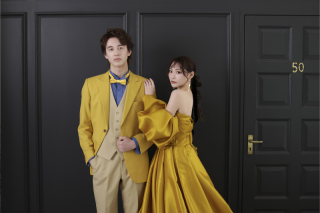 【スタジオ撮影】着物＆ドレス 男女それぞれ2着付き｜白無垢・打掛・各種ドレスの組合せ自由♪｜80カットレタッチデータ付き