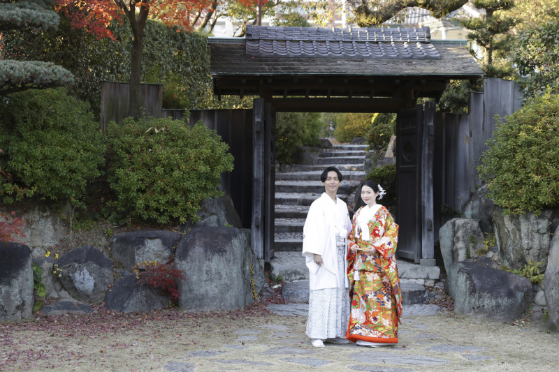【相楽園＋神戸旧居留地】衣装2着＋ロケ2箇所｜白無垢or打掛＋各種ドレスの組合せ自由｜全カットプレミアムレタッチ付き♪