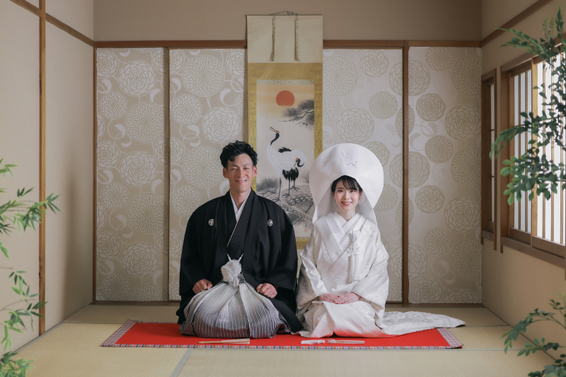 お茶室お座りショット