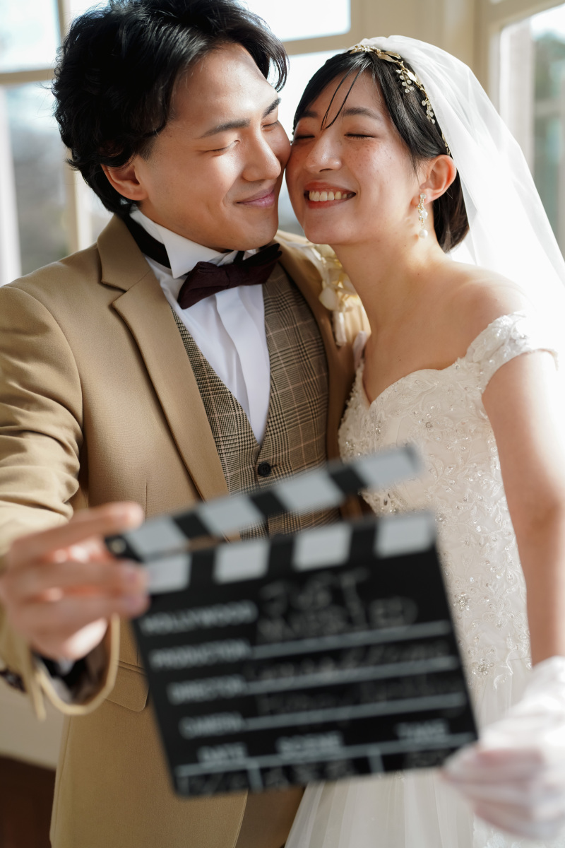 バルコニーでの撮影