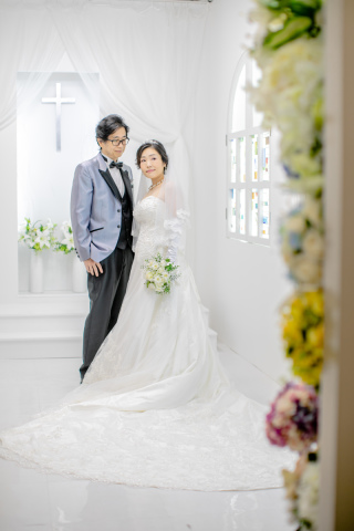 マタニティーフォトをドレスで撮影出来ます