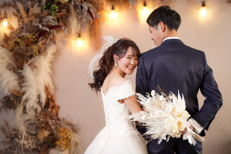 ドライフラワーの背景