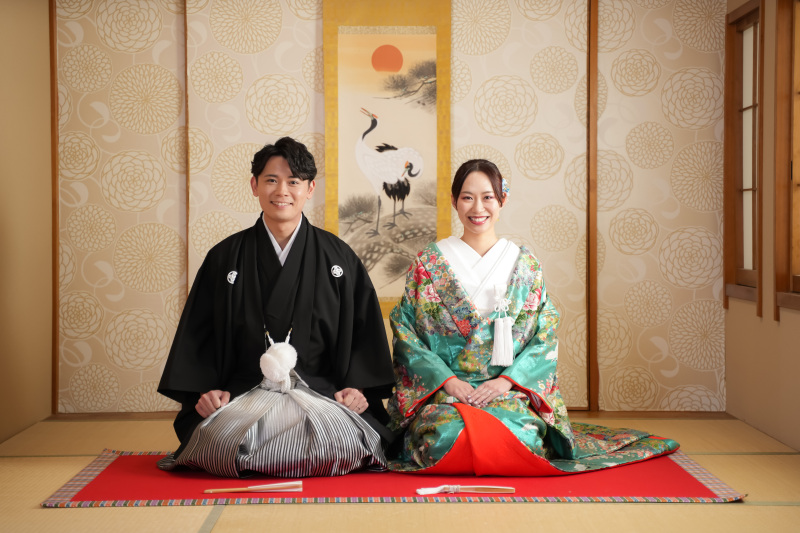 まずは色打掛で！