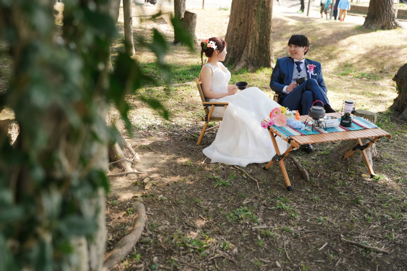 キャンプギアを展開!