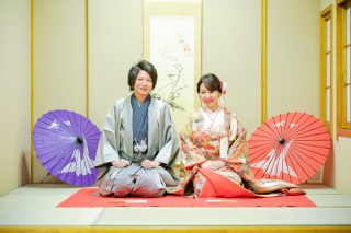 和装から洋装へチェンジの時にヘアメイクもチェンジ出来ます！