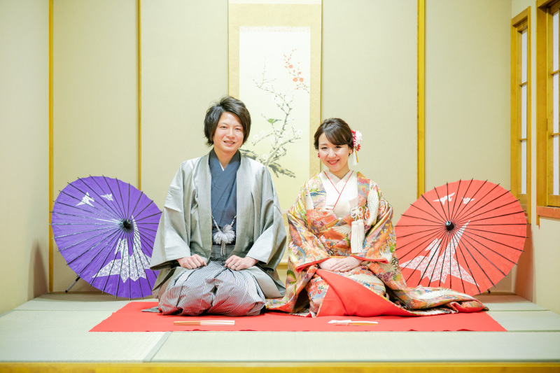 和装から洋装へチェンジの時にヘアメイクもチェンジ出来ます!