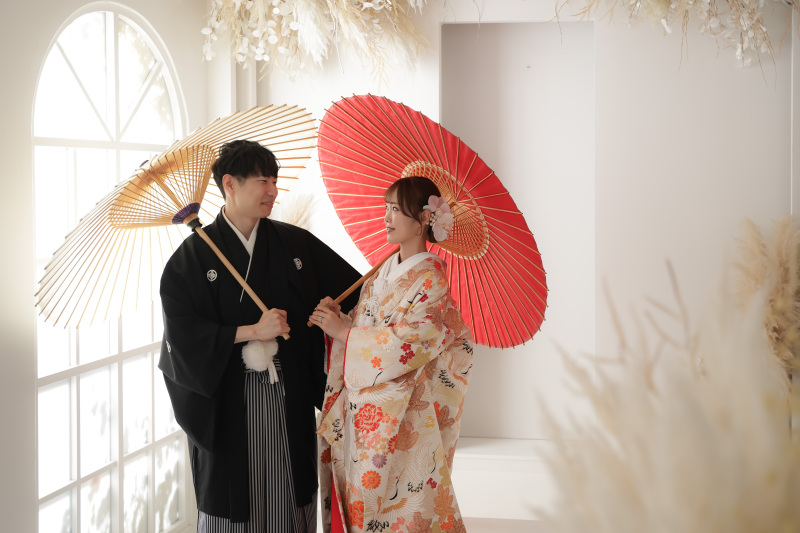 和装で残す記念写真