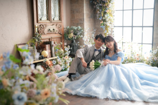 スタジオで衣装3着での撮影