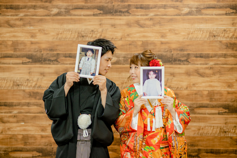 和装はスタジオで撮影しました。