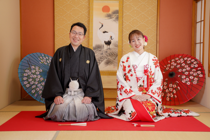 お茶室のポーズといえばこれ