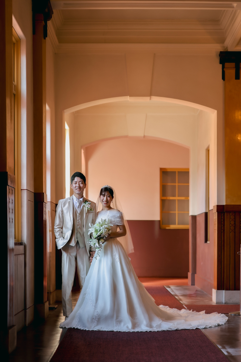 市政資料館での廊下ショット