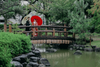 スタジオ＆中村公園での和装ウエディングフォト．＊