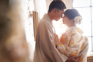 和装と洋装のスタジオ撮影　藤井