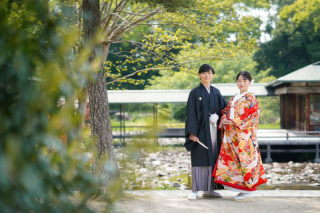 白鳥庭園でのご撮影