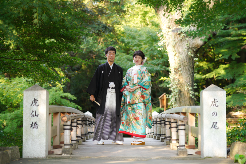 橋の上