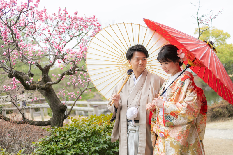 白鳥庭園の中には一番奥に1本