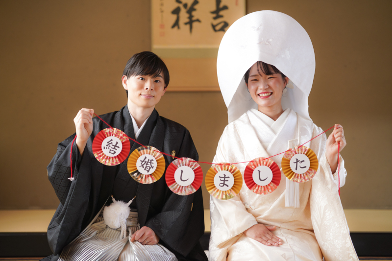 ガーランドで華やかさをアクセント