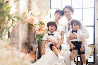 スタジオでお子様たちと