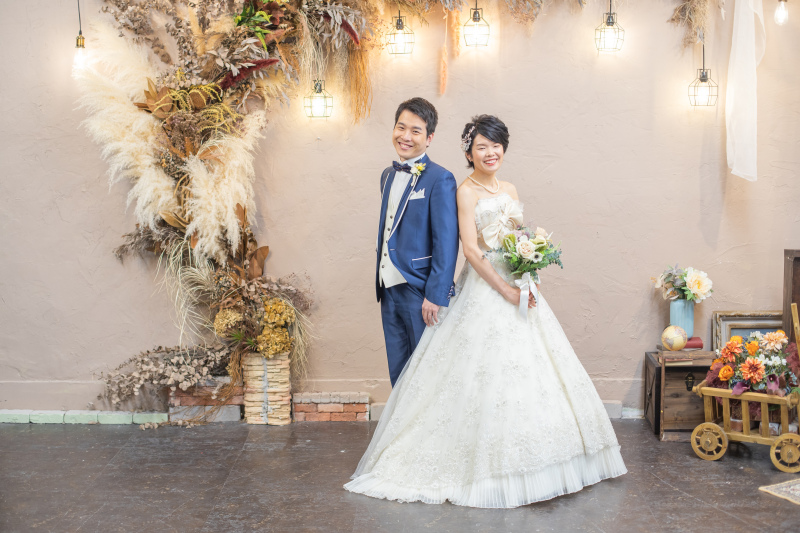 衣裳チェンジでウエディングドレスで撮影です！