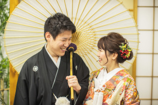 スタジオの茶室で快適に撮影が出来ます