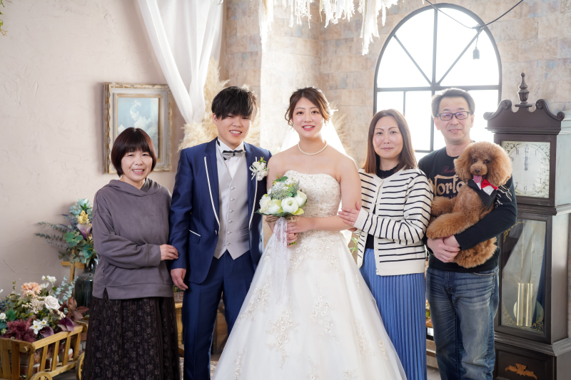 家族写真もバッチリ残します