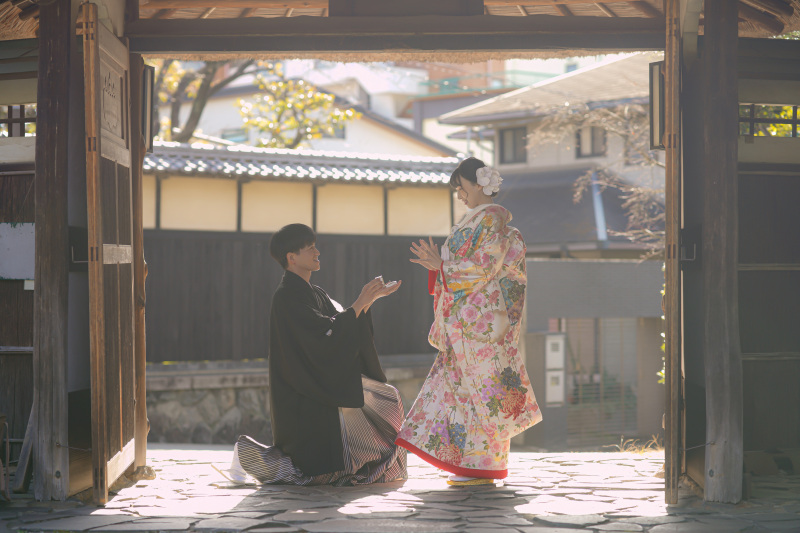 日差しを使ってこんな可愛いお写真を