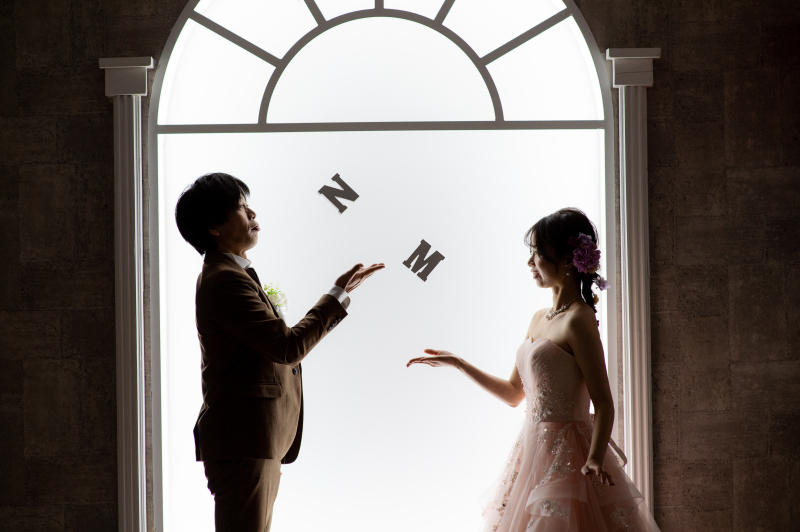 スタジオ撮影にて