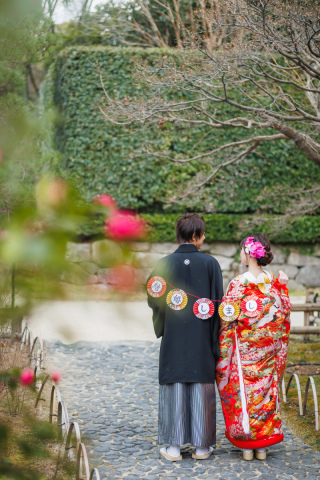 白鳥庭園での撮影