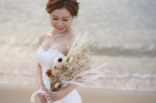 曇りのりんくうビーチ