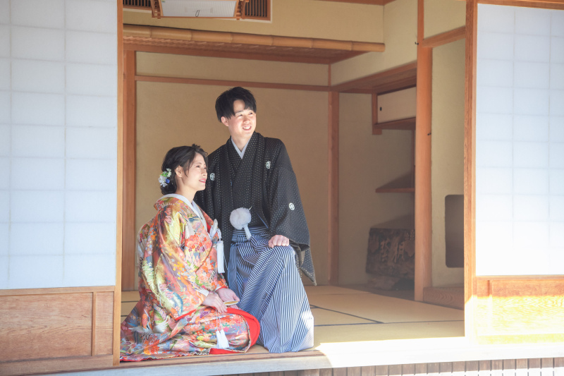 縁側に移動をして