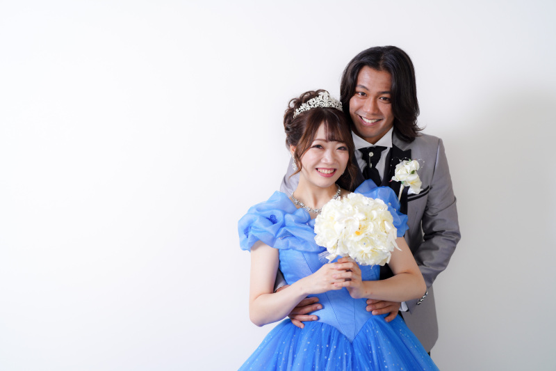 スタジオで洋装2着撮影