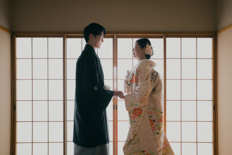 見つめ合いショット