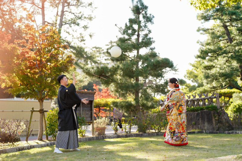 お二人の趣味を取りれた和装ウエディング