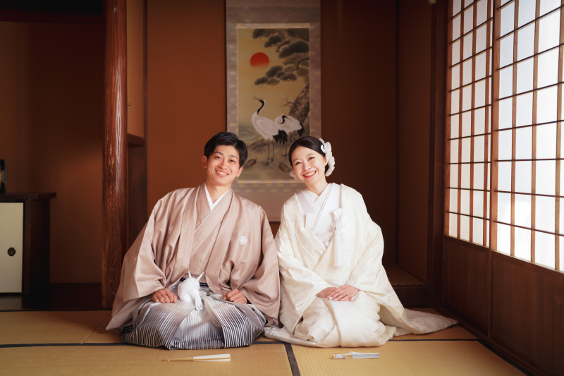 お茶室や庭園は土日もご撮影可能!