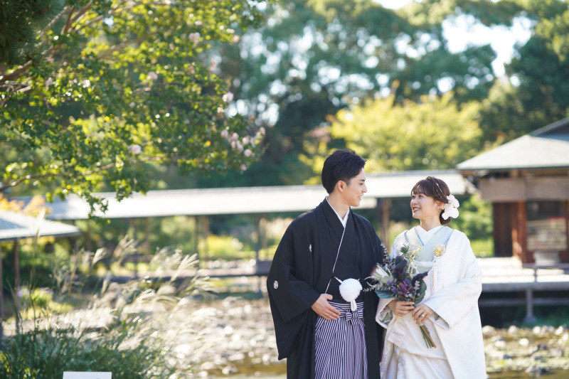 名古屋フォトスタジオcarpediem(カルぺディエム)_庭園で撮影できる