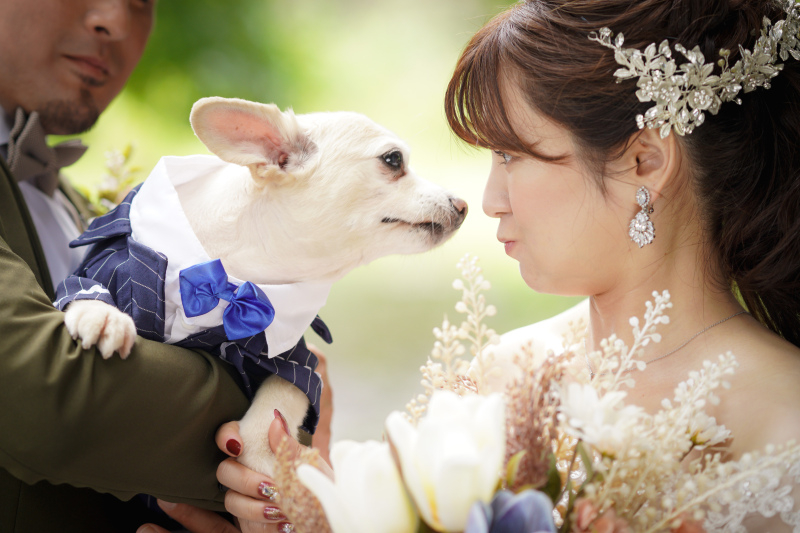 名古屋フォトスタジオcarpe diem(カルペディエム)_ペットと一緒に撮影できる
