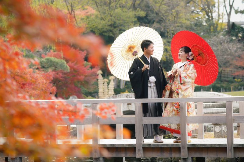 言わずと知れた庭園、徳川園でのご撮影も◎