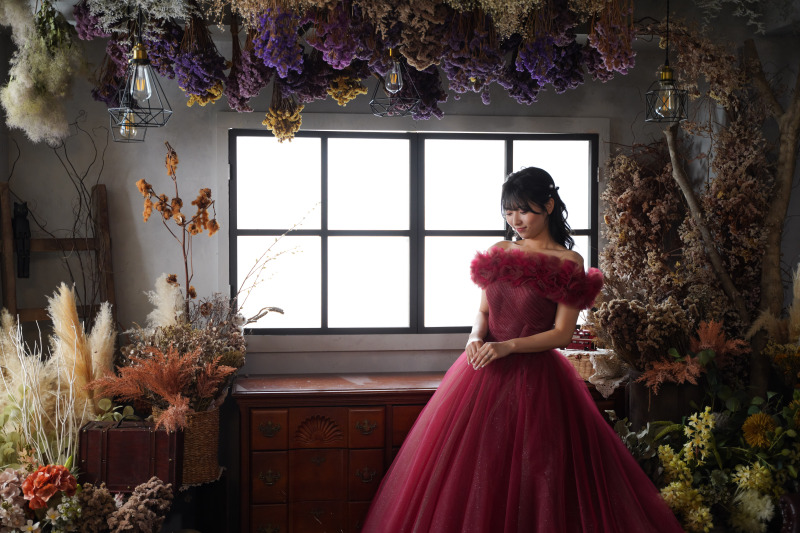 スタジオの衣装が何着でも撮影で着る「セルフフォトプラン」