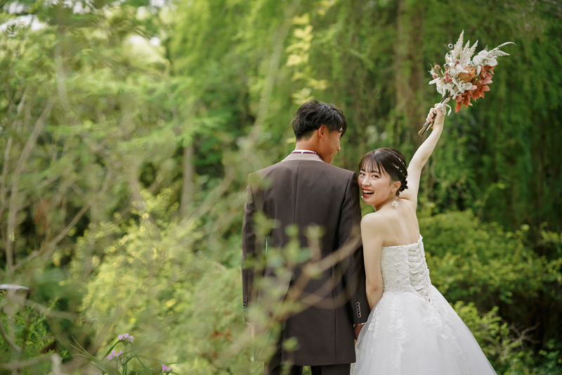【Photorait限定】★ドレスで庭園フラリエロケ+和装でスタジオ撮影の2つがお得に叶う