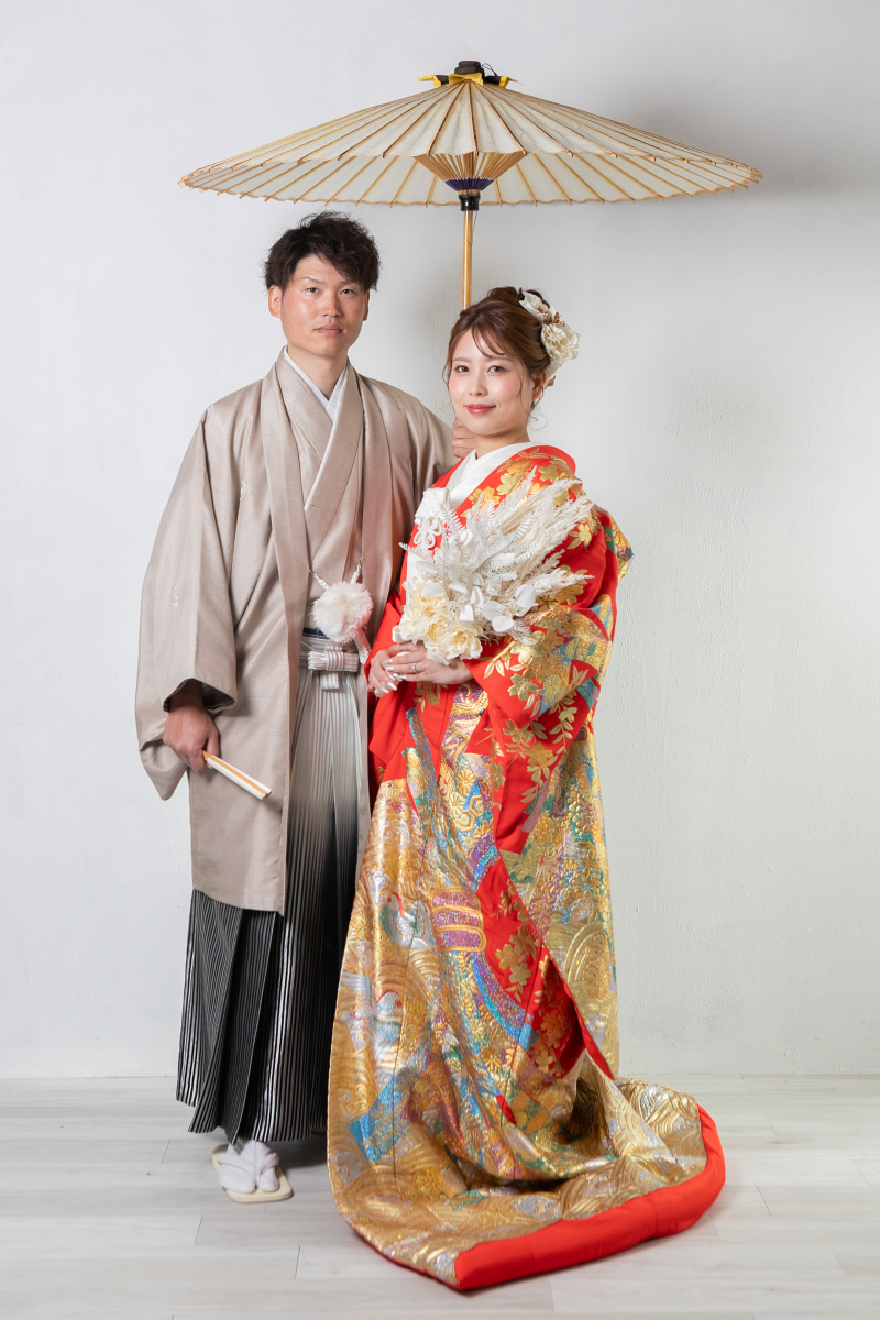 名古屋で最もリーズナブルに質の高い「和装」前撮りができるプラン　100カット以上撮影＋全データ付き