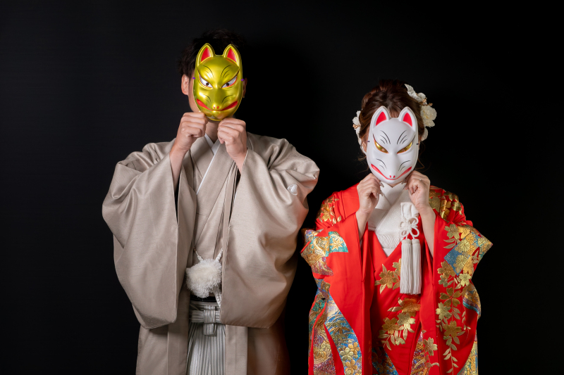 名古屋で最もリーズナブルに質の高い「和装」前撮りができるプラン　100カット以上撮影＋全データ付き