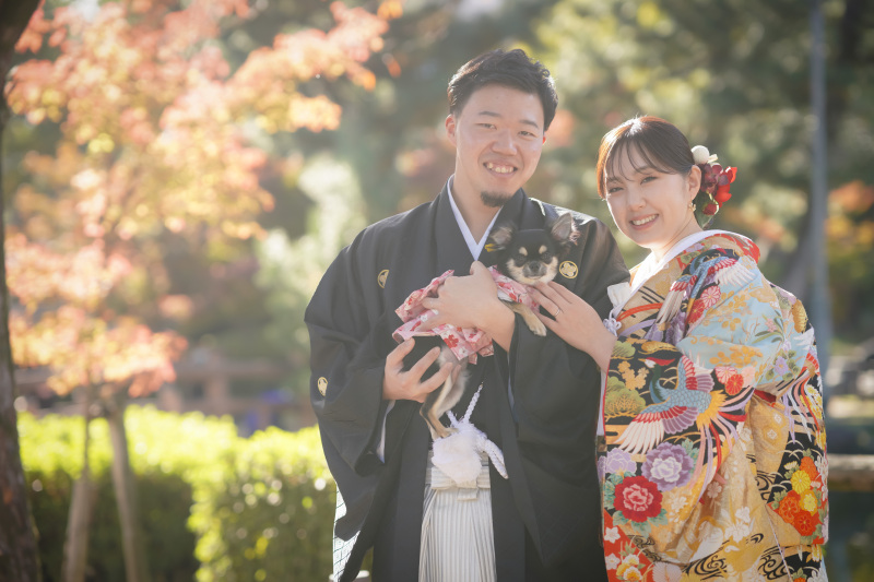 中村公園 2着ロケーション【白無垢+色打掛】500着追加料金なし 全データ+レタッチ+アルバム等必要なもの全部込み