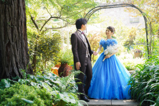 【庭園フラリエ撮影ドレス１着プラン】２着目ドレス追加も無料　衣装500着全て追加料金なし&申請日など必要なもの全部込の総額価格