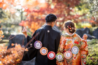 【中村公園】和装２着　10月11月の土日OK お茶室と日本庭園を満喫　全データとアルバム付