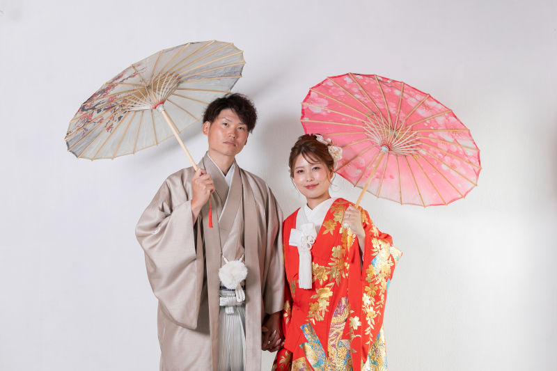 名古屋で最もリーズナブルに質の高い「和装」前撮りができるプラン　100カット以上撮影＋全データ付き