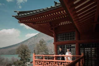 日光、立木観音と中禅寺湖にて